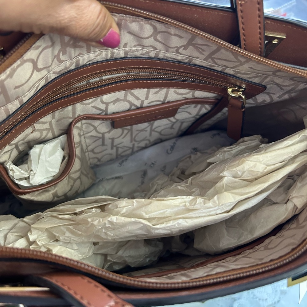 Calvin Klein Sunflower Brown Tote - Picture 9 of 9